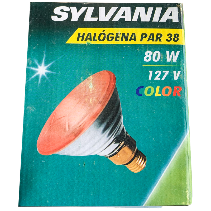 Lâmpada Halógena PAR38 80W E27  127V Vermelho Sylvania