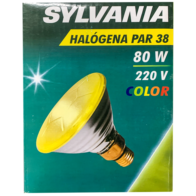 Lâmpada Halógenia PAR38 80W E27 220V Amarelo Sylvania