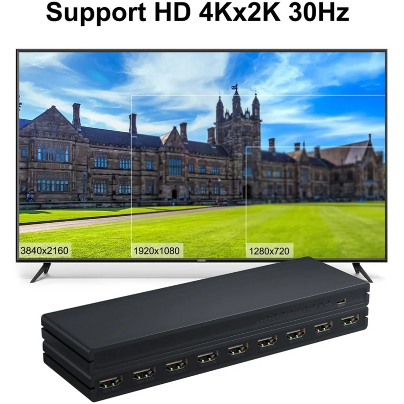 Divisor Splitter HDMI 1x8 2.0 4k Ultra-HD 6gbps Ativo Conex