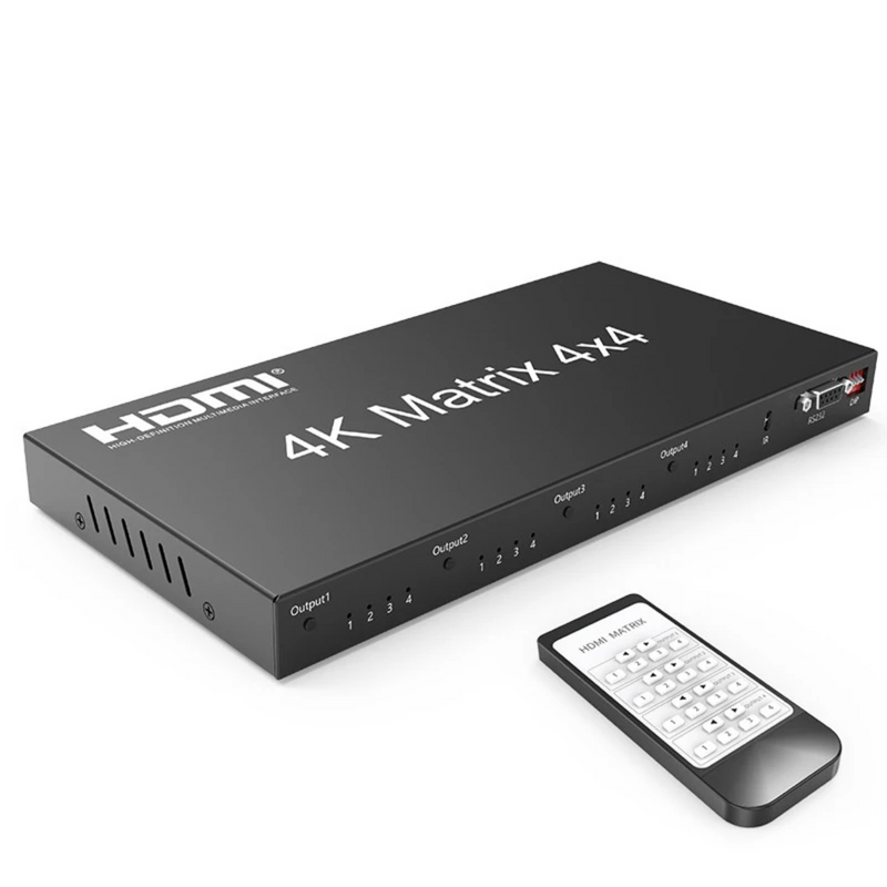 Matrix HDMI 4x4 Ultra HD 2.0 4K 18Gbps Profissional Ativo Conex