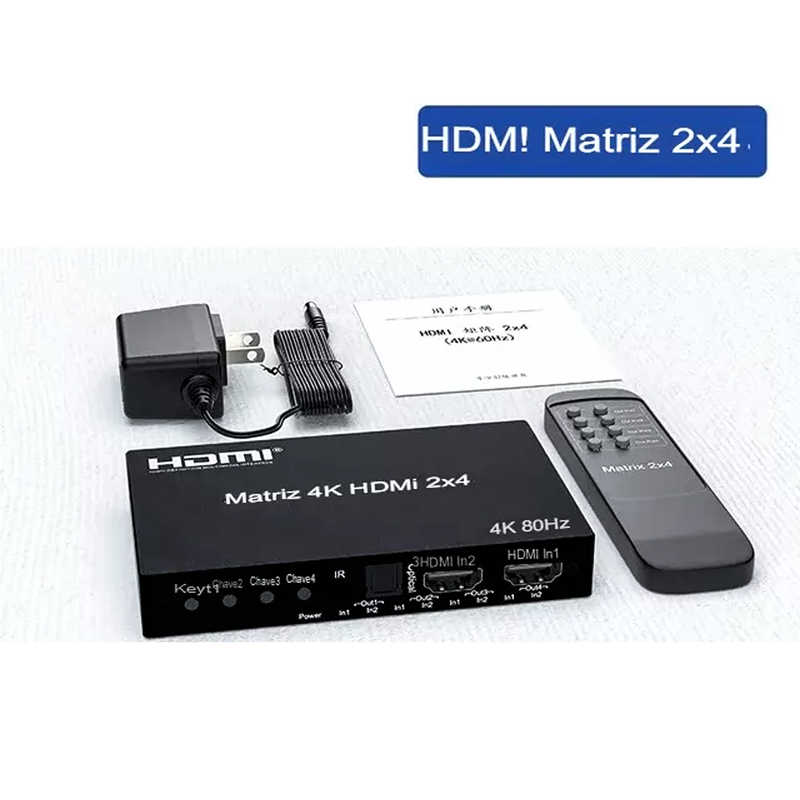 Switch Splitter Hdmi 2x4 Ultra Hd 4k X 2k Conex