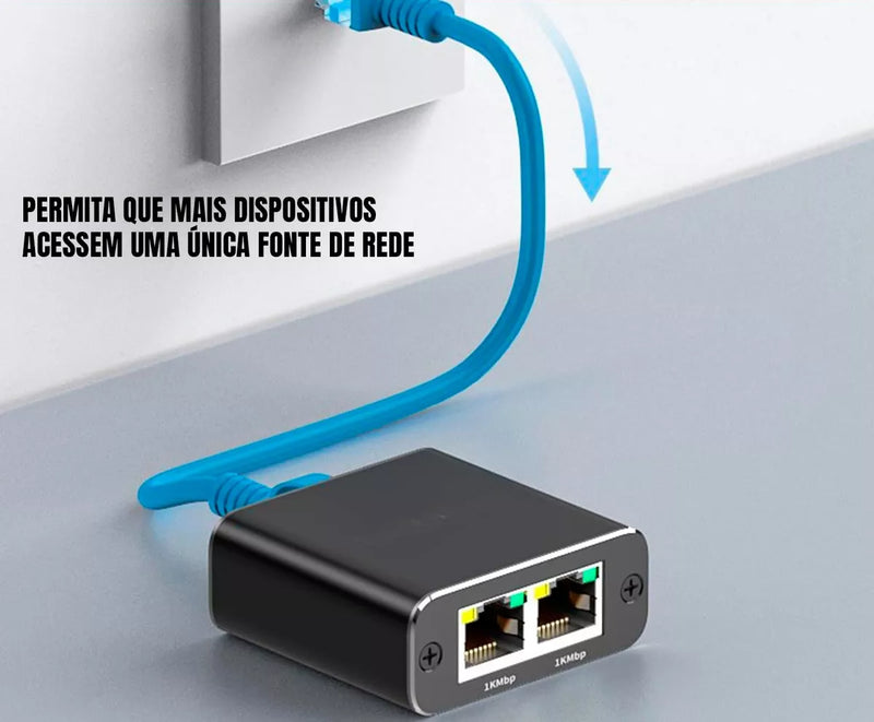 Switch Rede 1X2 Com Fonte 100/1000MPBS Conex