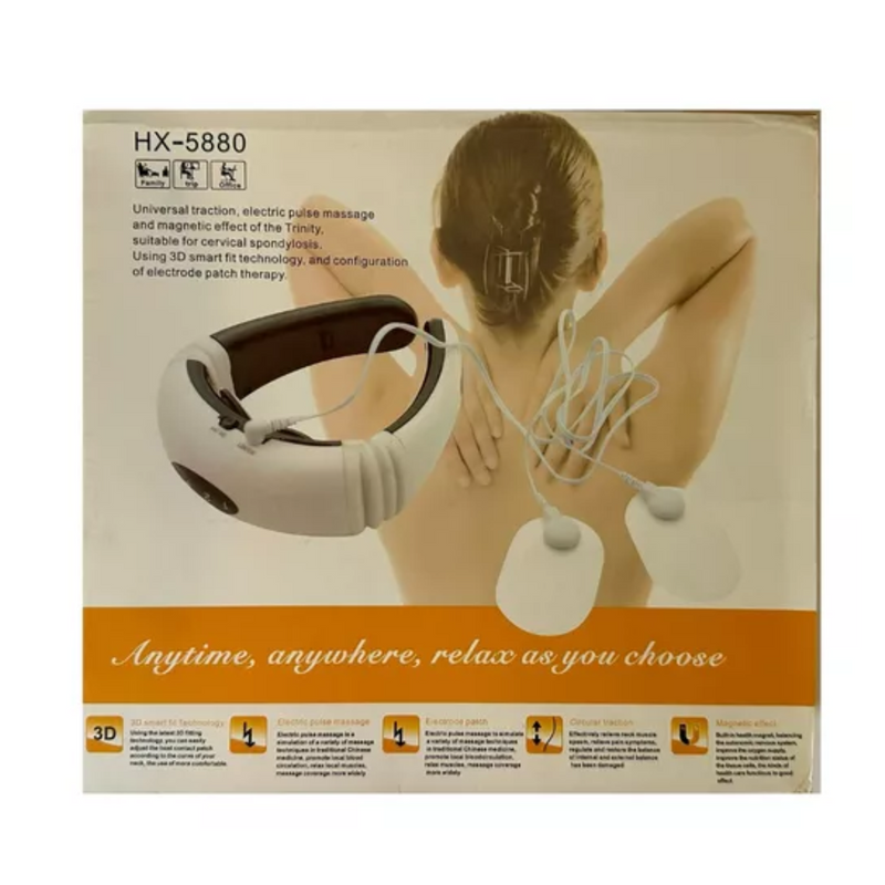 Massageador Eletrônico Cervical Terapêutico HX-5880 Alívio da Dor