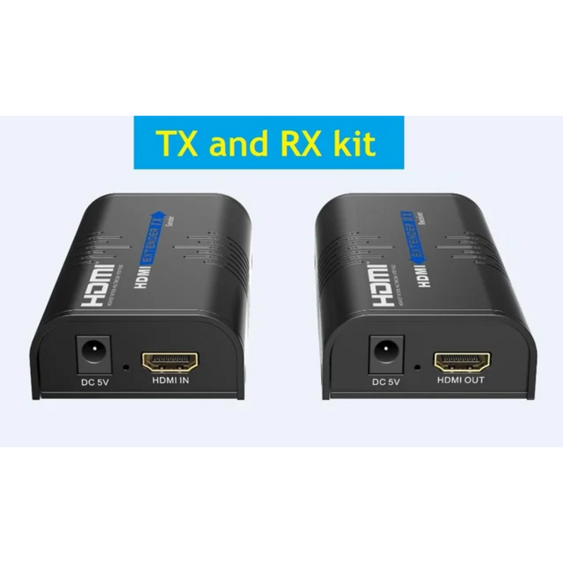 Extensor Hdmi 4k 2.0 Até 120m 1 Unico Cabo De Rede Cat5 Cat6