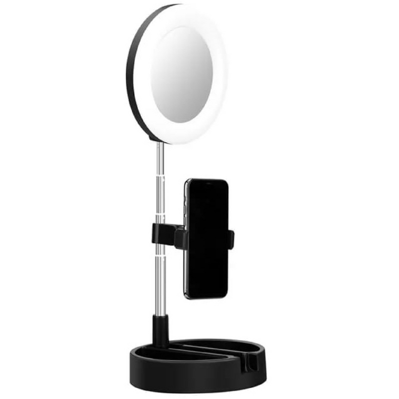 Espelho Ring Light Led 3500k a 6000k 64leds Live Makeup