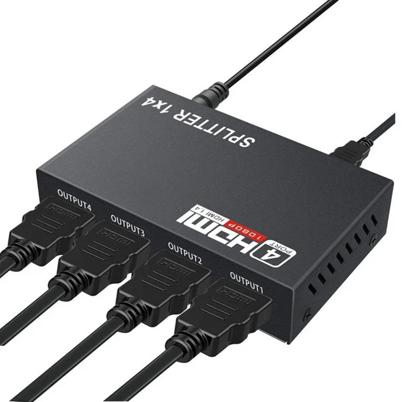 Divisor Splitter HDMI 1x4 versão 1.4  full hd 3d 1080p Frete grátis