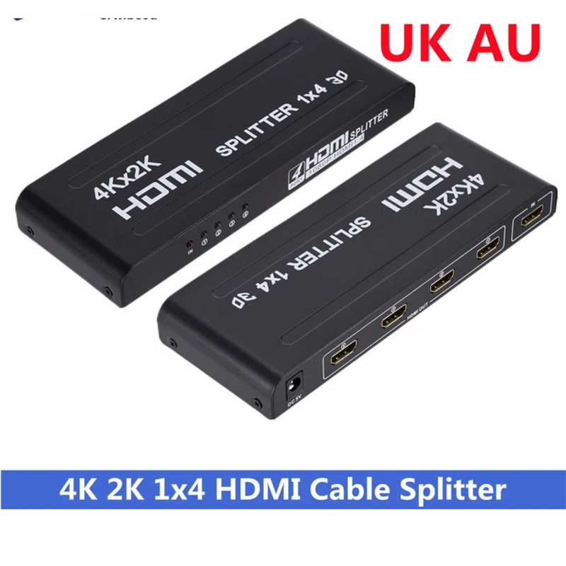 Divisor Splitter HDMI 1x4  2.0 4k Ultra-HD 6gbps Ativo Conex