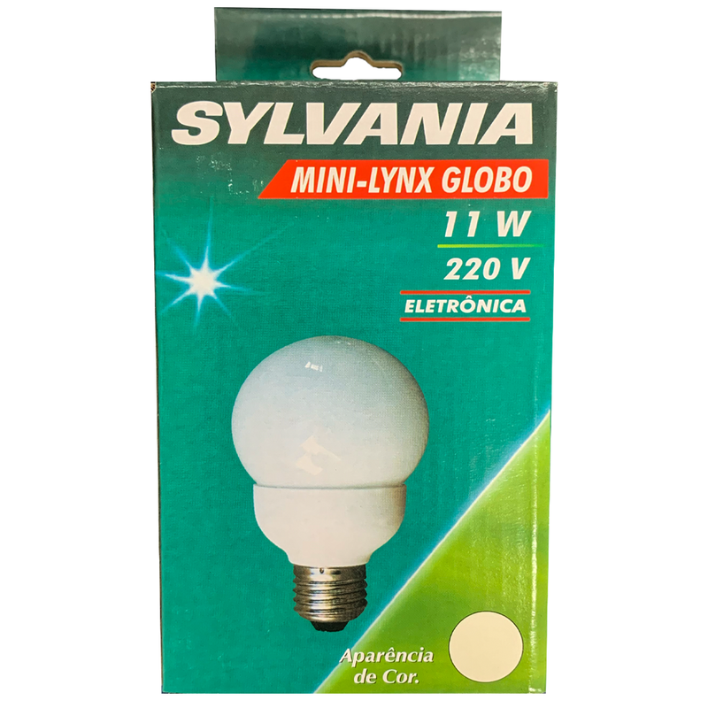 Lâmpada Eletrônica Mini Lynx Globo 220V 4000K Sylvania