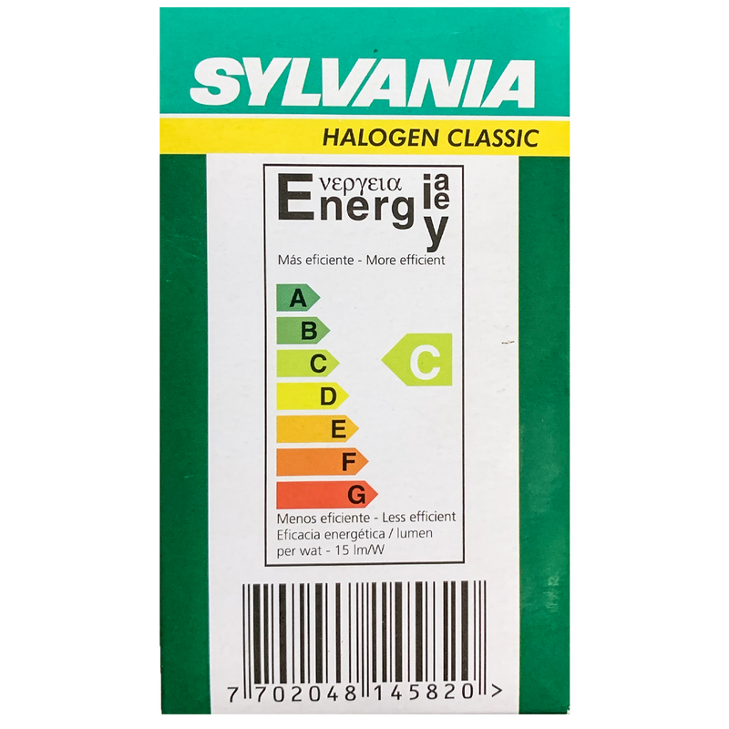 KIT 05 Lâmpada Bulbo Halogena Eco Classic 42W 2800K 127V Sylvania