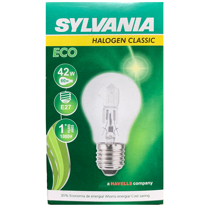 Lâmpada Incandecente Halógeno Eco Classic 42W 2800K 127V Para Churrasqueira  Estufa Sylvania