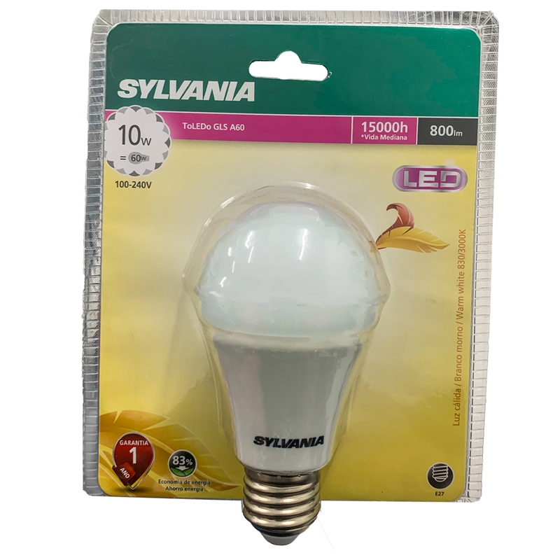 Lâmpada Bulbo Led A60 9,5W 6500K 110/220 Sylvania