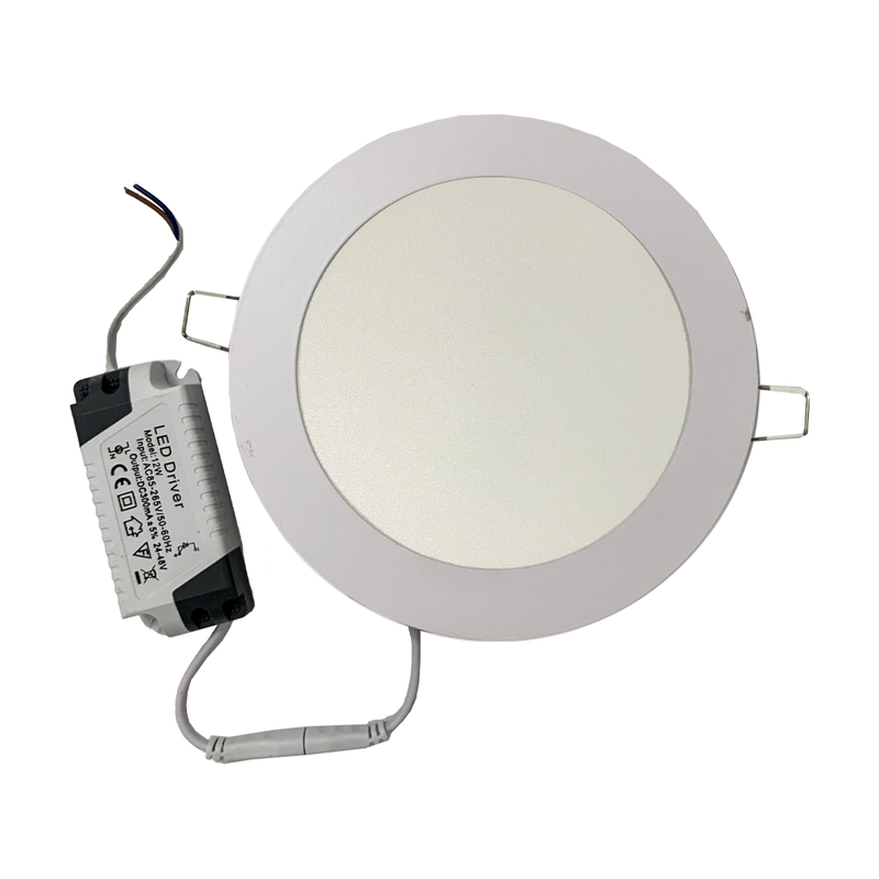 Plafon Led Slim Embutir Redondo 12W 6500K Branco Frio Bivolt