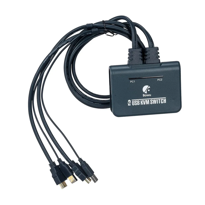 Kvm Hdmi Usb 2 Portas C/Cabo Conex