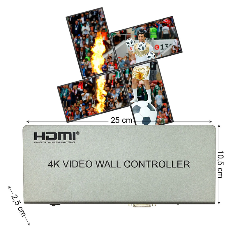 Controlador de Video Wall 2x2 4K 2K Conex