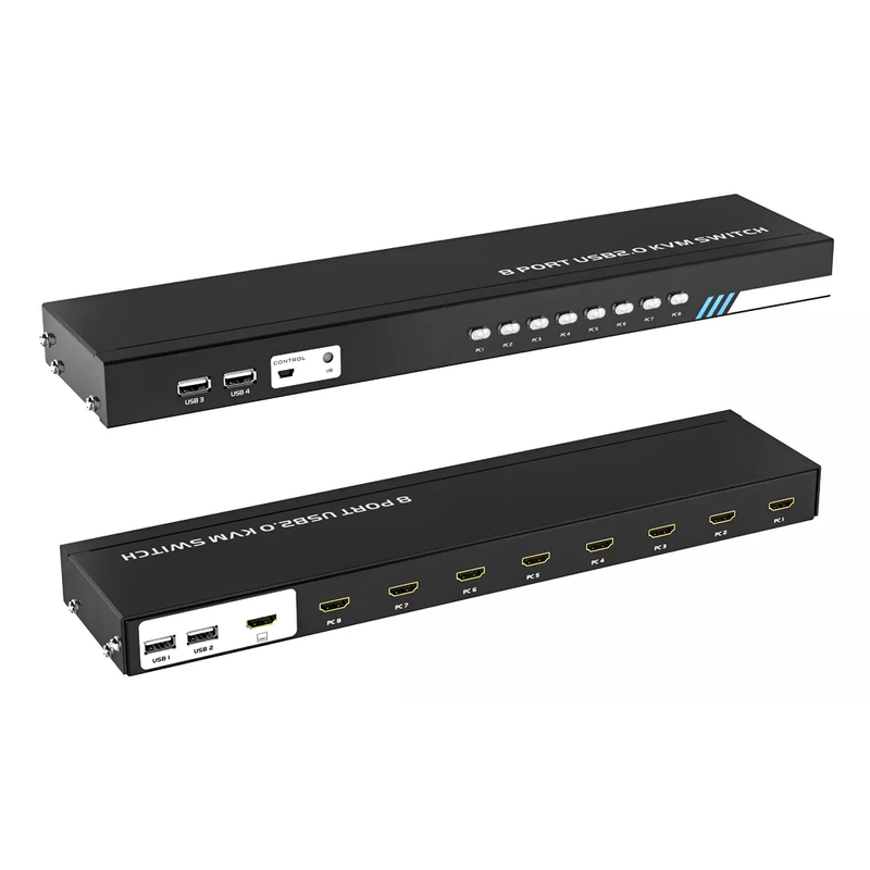 Switch KVM HDMI 8 Portas 4K Com Cabos Conex