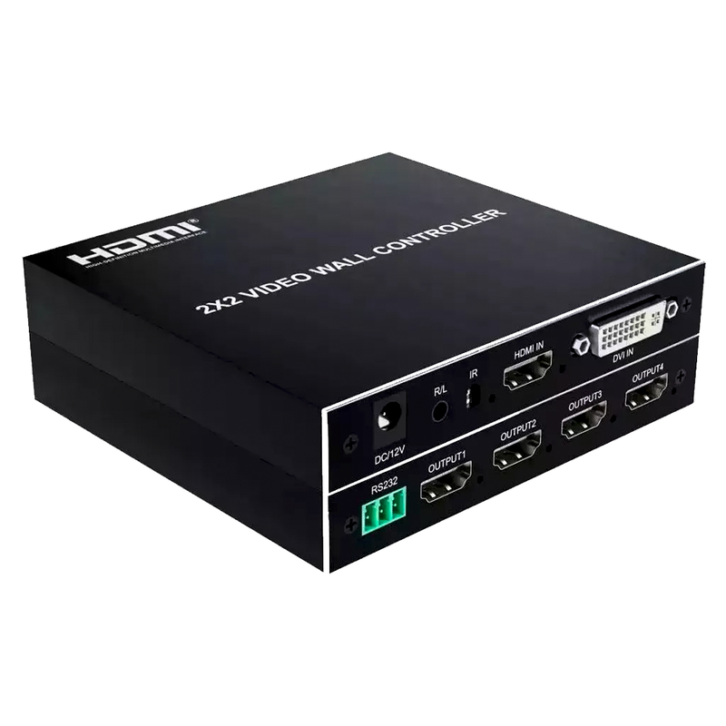 Video Wall Hdmi 2x2 1080p Full Hd 60Hz 4 Telas Com Áudio Frete grátis