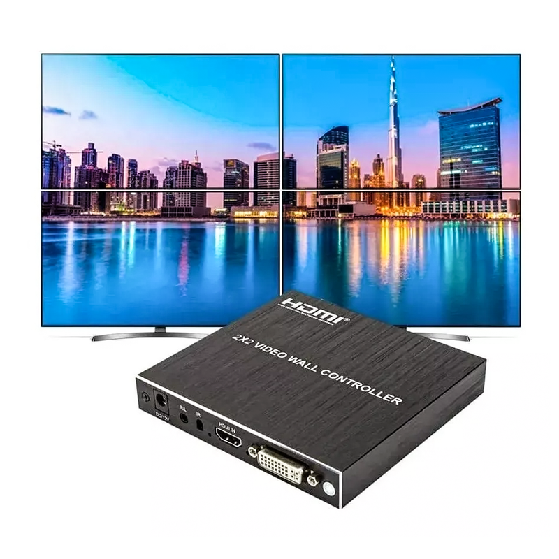 Video Wall Hdmi 2x2 1080p Full Hd 60Hz 4 Telas Com Áudio Frete grátis