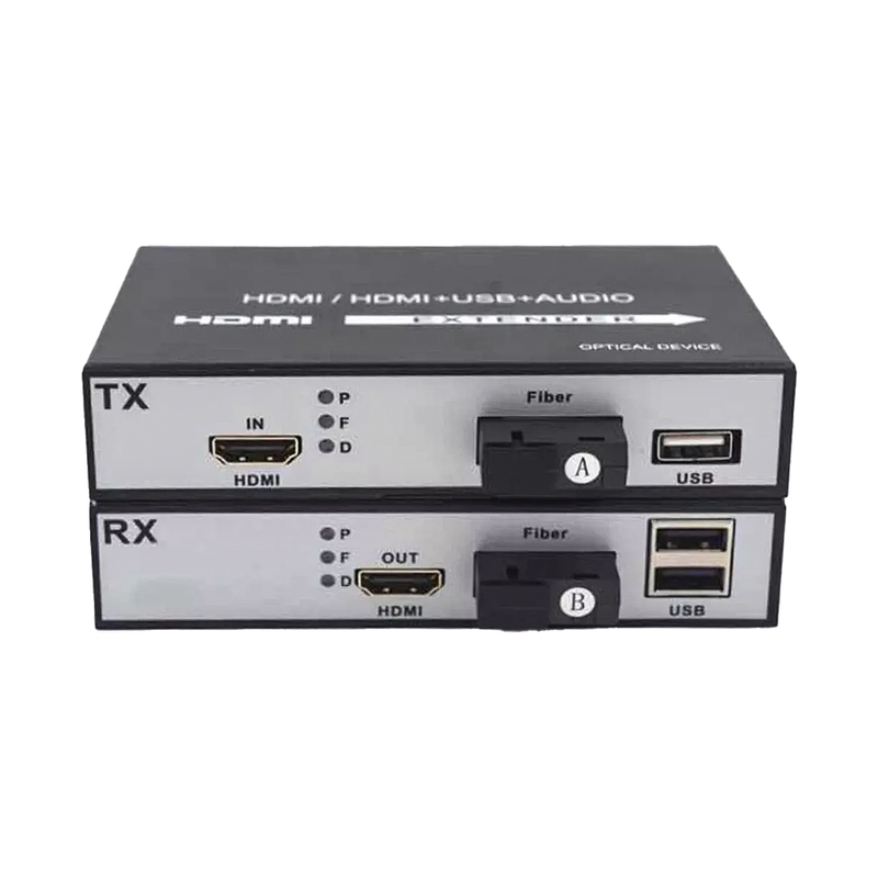 Extensor Hdmi Via Fibra Óptica Com Kvm Usb P/ 20km 1080p Conex